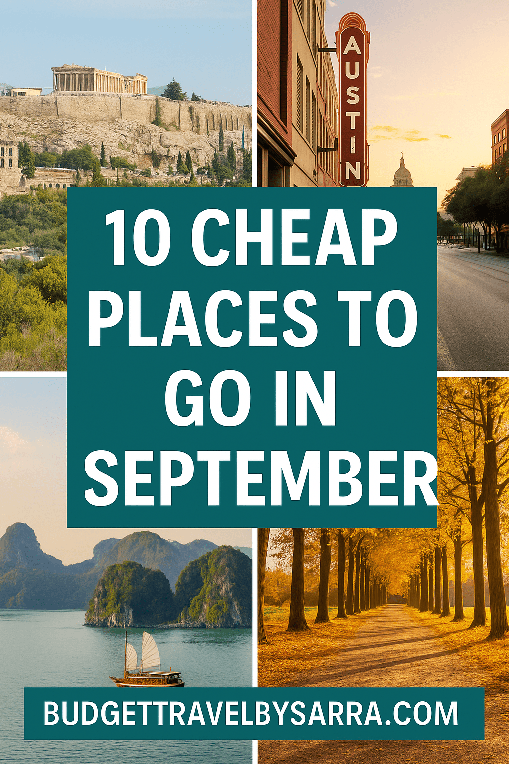 cheap places to go in september
